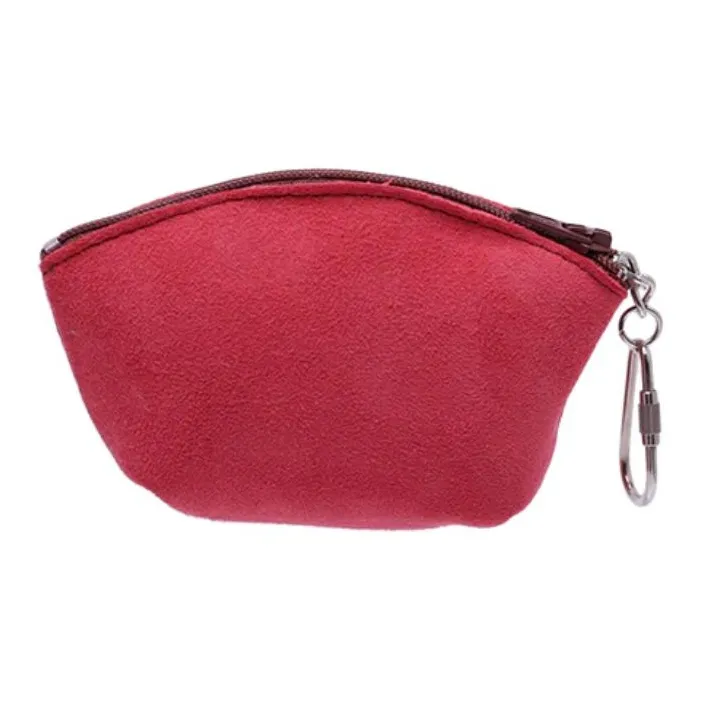 UGG Sheepskin Coin Purse Unisex Tomato Color-3
