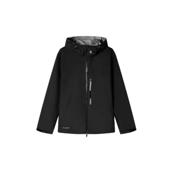 VOLCOM Outdoor Hiking Water-Resistant Windproof Breathable Windbreaker Jacket Unisex Black