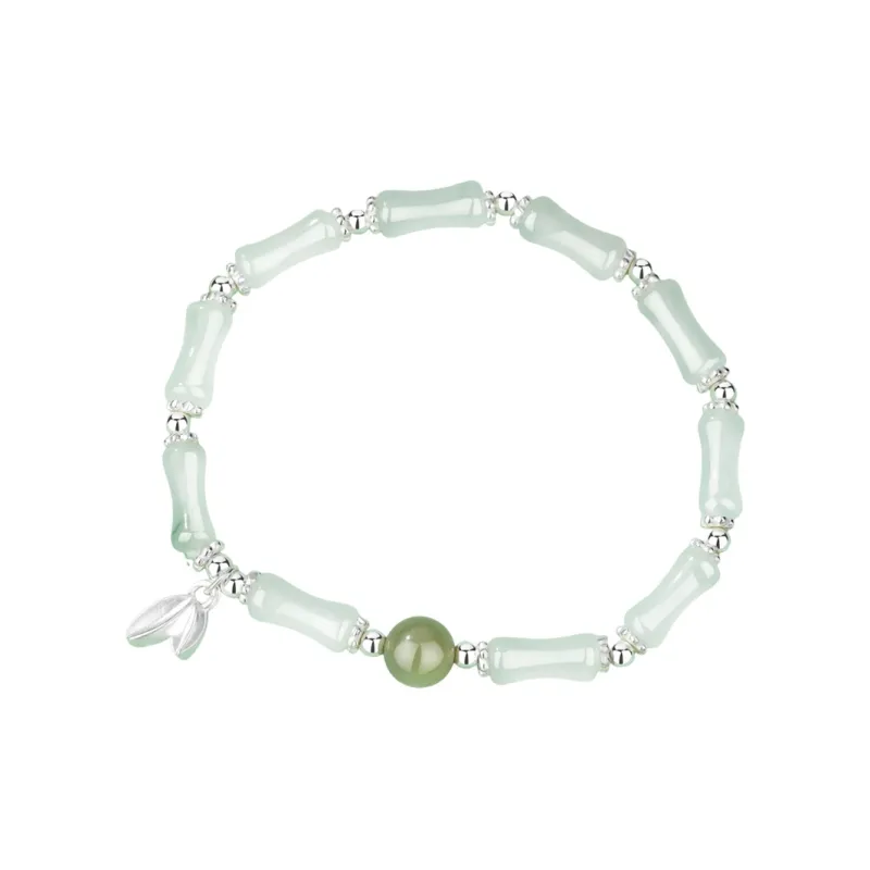 BAX Hetian Jade Bracelets Pale Greenish White Jade Women's-0
