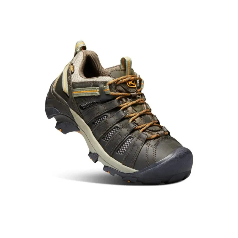 KEEN Voyageur Anti Slip Wear Resistant Low Top Hiking Shoes Men's Brown-2