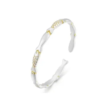 Hui Xuan Charm 999 Fine Silver Bangles Women's