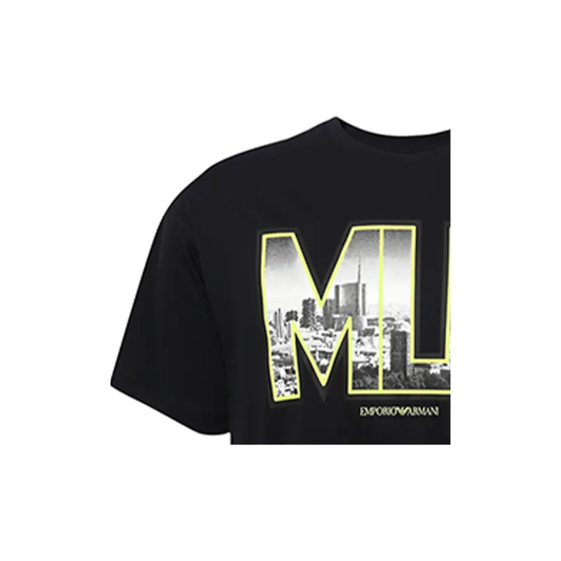 EMPORIO ARMANI T Shirts Men Navy Blue-2