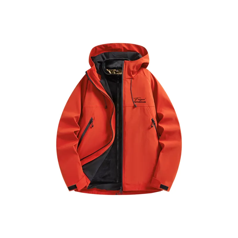 Feiyue Water-Resistant Windproof Warm Water-Repellent Windbreaker Jacket Unisex-12