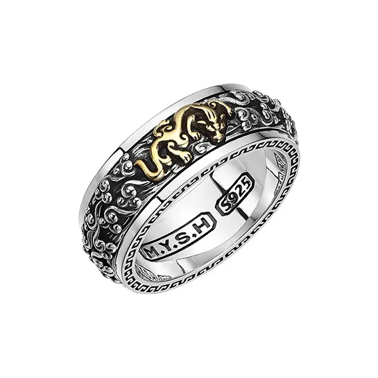 MYSH 925 Sterling Silver Rings Men's-1