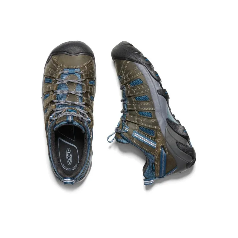 KEEN Voyageur Cushioning Low-Top Trekking Shoes Men's Regimental Blue-1