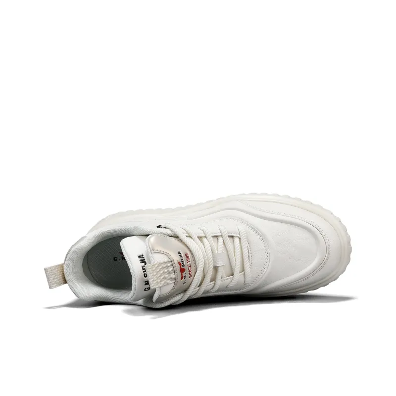 G.N.SHIJIA Wear Resistant Lightweight Breathable Height Increasing Low Top Skateboard Shoes Men's-5