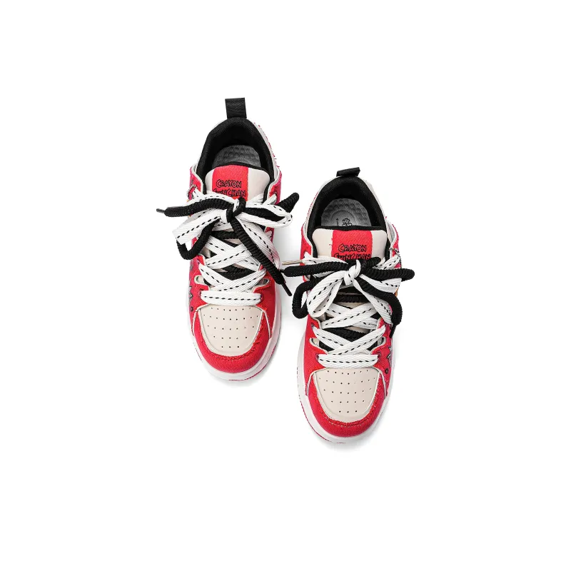 Crayon Shinchan Lightweight Breathable Height Increasing Low Top Skateboard Shoes Unisex-73