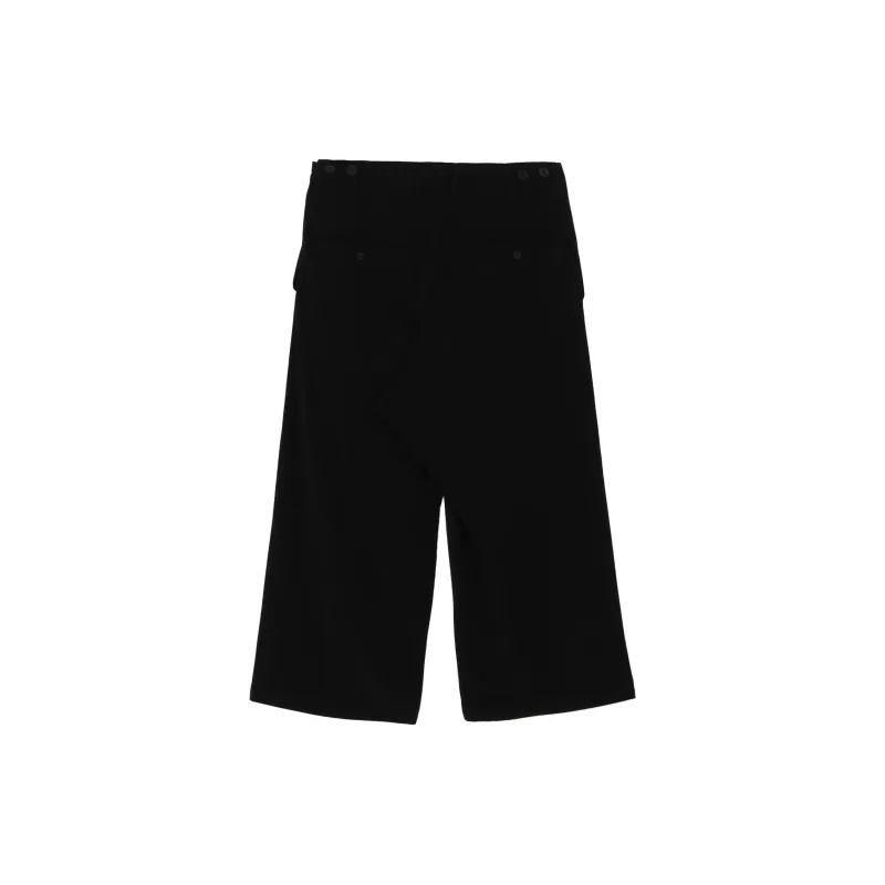 Yohji Yamamoto Cotton Wide leg Trousers-1