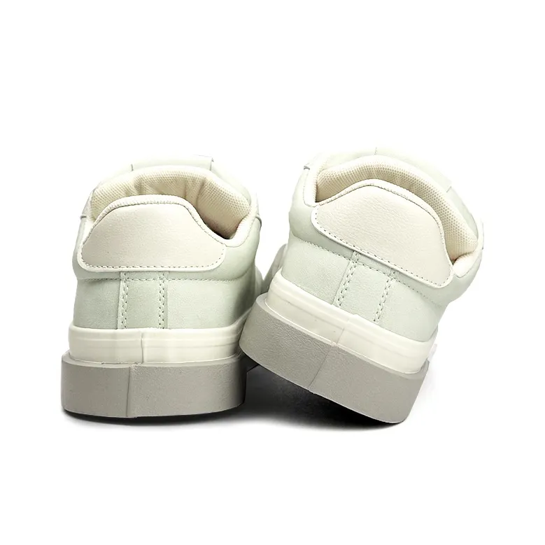 Mengsai Coverage Abrasion Resistant Low Top Skateboard Shoes Women's Mint Green-3