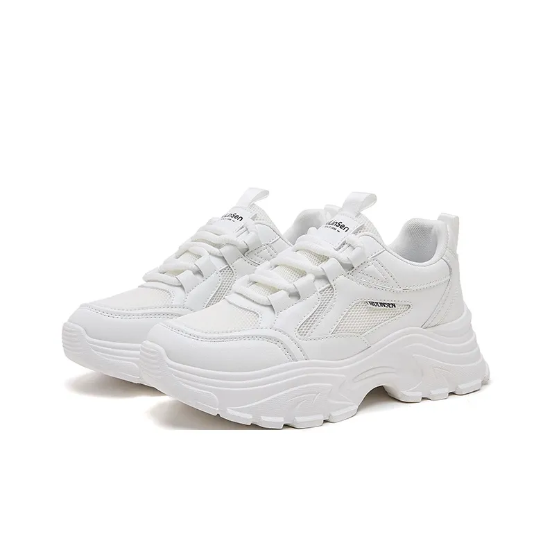 Mulinsen Slip Resistant, Abrasion Resistant, Breathable Low Top Chunky Sneakers Women's-2