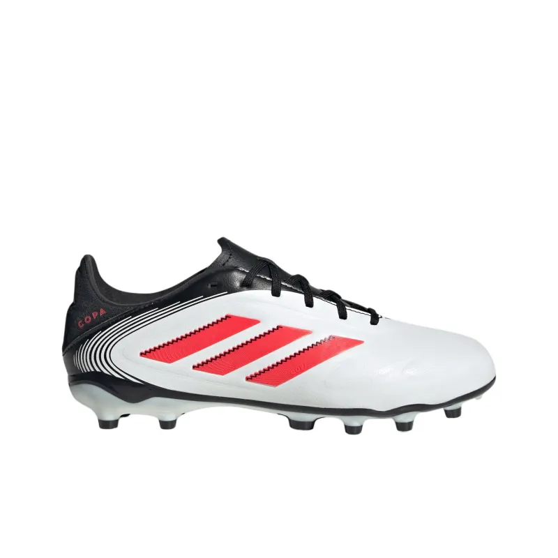 Adidas Copa Pure 3 Abrasion Resistant Low Top Kids' Soccer Shoes Cloud White/Clear Red/Core Black Teenagers-1