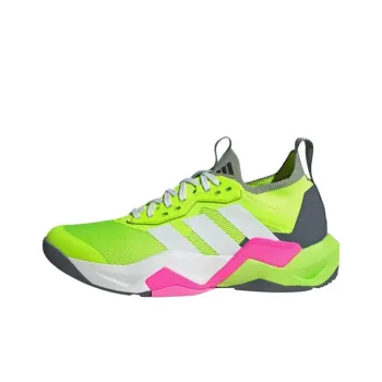 Adidas Performance Slip Resistant Low Top Casual Shoes Men's Lime Gray