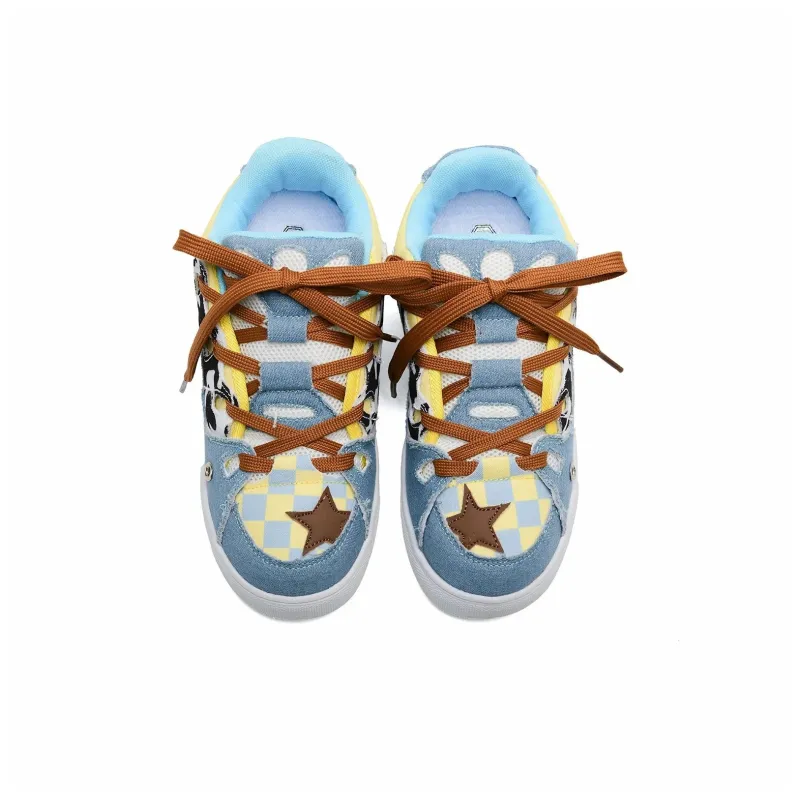 Anime Story Slip Resistant, Abrasion Resistant, Lightweight, Breathable Low Top Skateboard Shoes Unisex-4