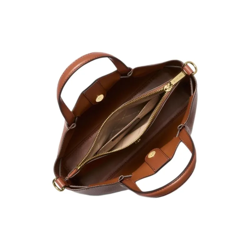 MICHAEL KORS Cow Leather Tote Bag, Shopping Bag, Shoulder Bag, Crossbody Bag, Handbag Small Size Women's Brown-1