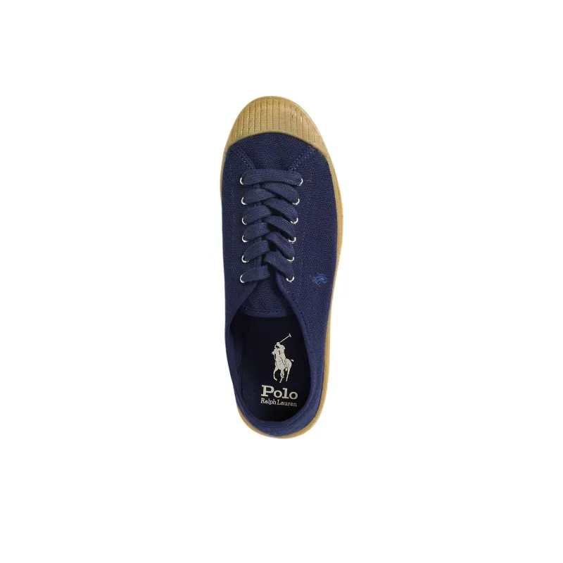 Polo Ralph Lauren Essence 100 Low-Top Canvas Shoes Women's Navy Blue-3