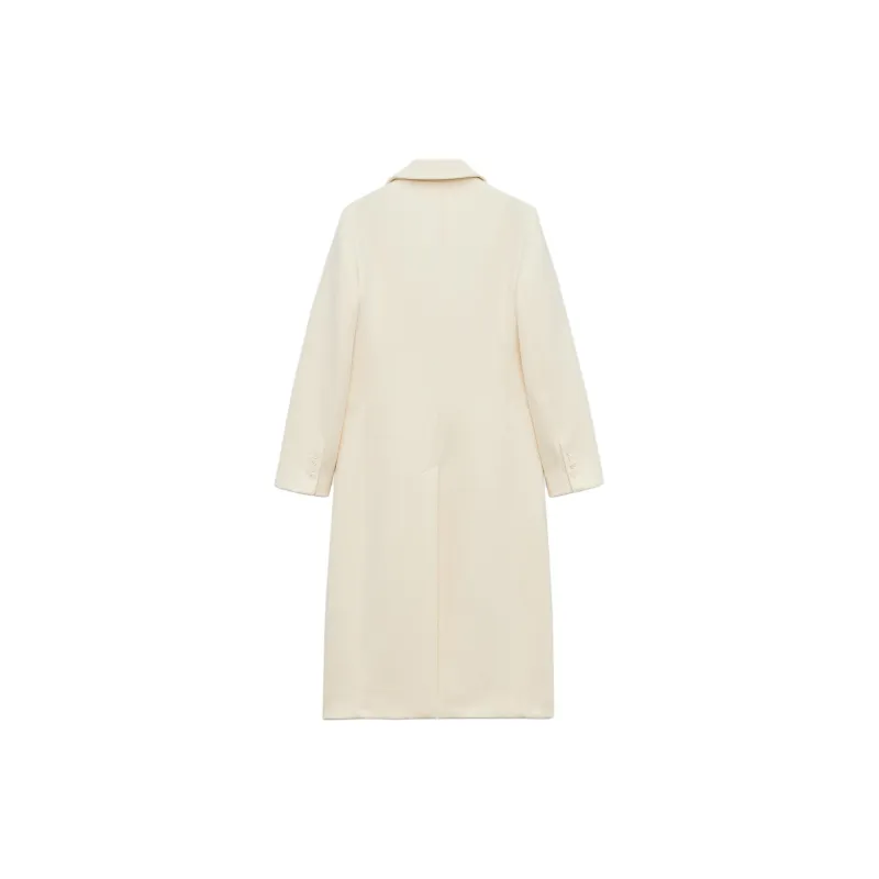 ZARA ZW Series Coats Women's White-1