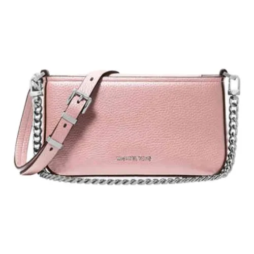MICHAEL KORS Bryant Cow Leather Shoulder Bag, Crossbody Bag Trumpets Women's Light Pink