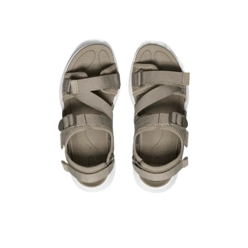 KEEN Elle One Strap Sandals Women's Gray White-4