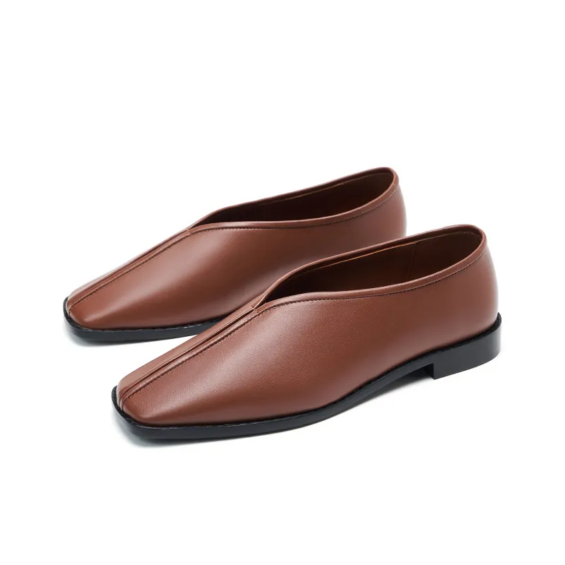 HOVANKI Casual Single Shoes Women's Light Brown-1