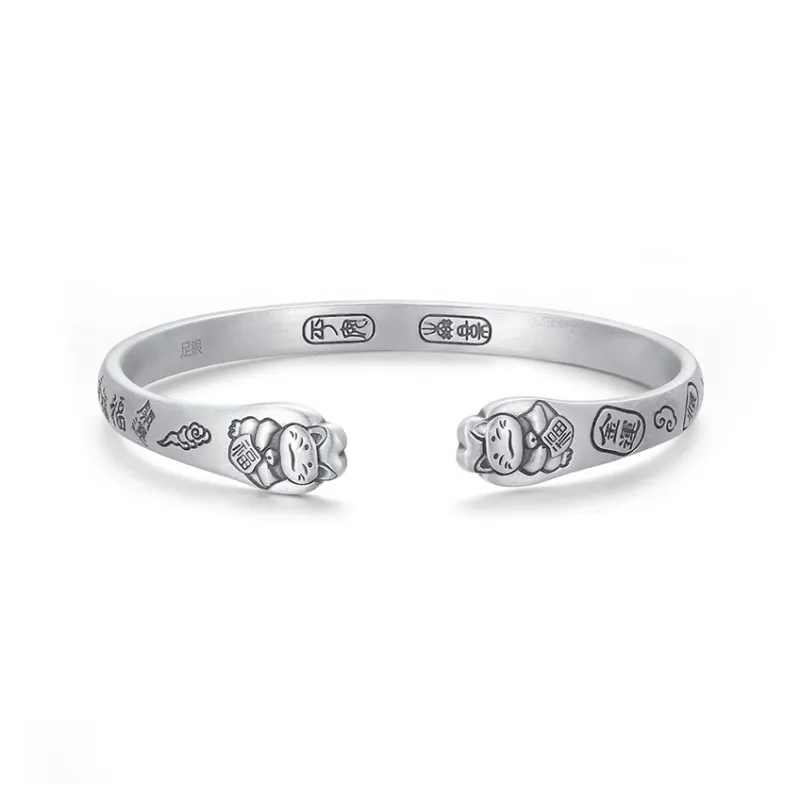 Asia Star 999 Fine Silver Bangles Women's-0