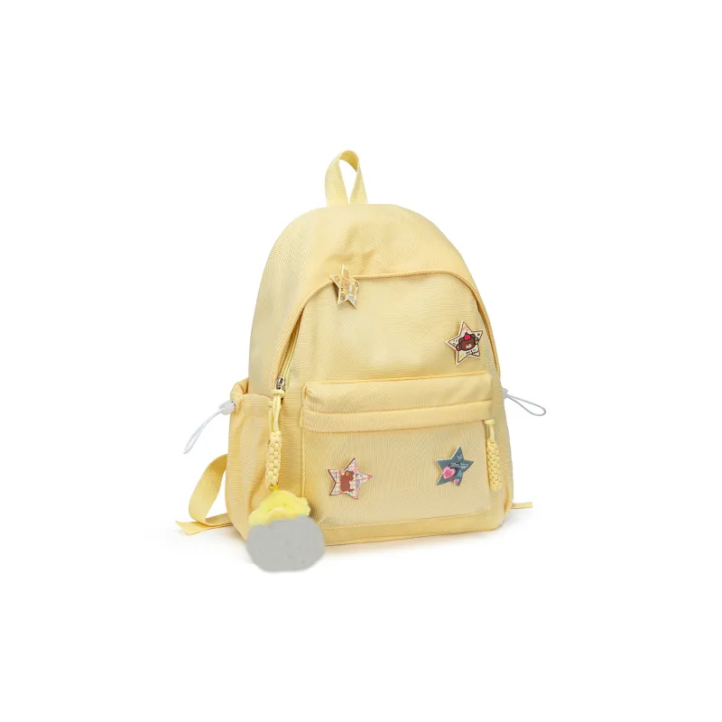 UNITE STAR Corduroy Backpack Medium Size Women's Red/Custard/Blue Green/Pink/Ecru-2