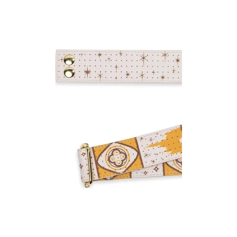 Disney PVC Bag Straps Unisex Beige & Gold-4