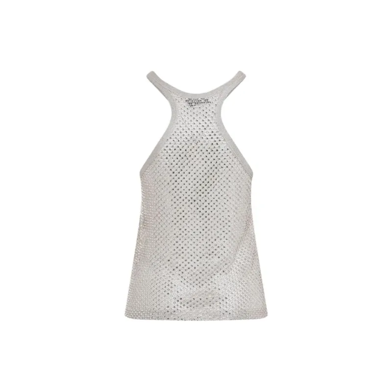 TOM FORD Crystal embroidered Racerback Tank Top-1