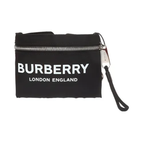 Burberry Nylon Clutch Arm Bag Storage Bag Men's Black
