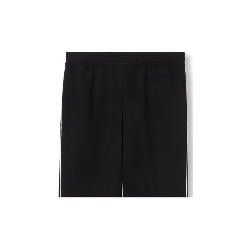 GUCCI FW24 Knitted Sweatpants Women's Black-4