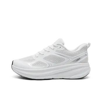 LPMX Cushioned Wear Resistant Breathable Low Top Casual Running Shoes Men's Gray White