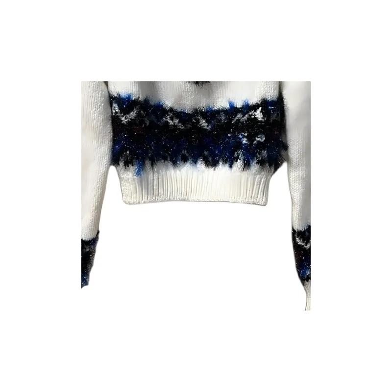 CHANEL Sweater Women's Black White-4