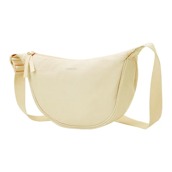 SEM/R Fabric Sling Bag Small Size Unisex Milk White/Custard/Dream Pink/Purple/Pink Blue/Gray Blue/Black-1