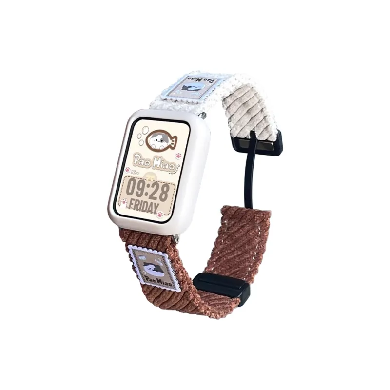 CHUANGYIDA Xiaomi Compatibility Watch Band 145~210mm Corduroy Material-10