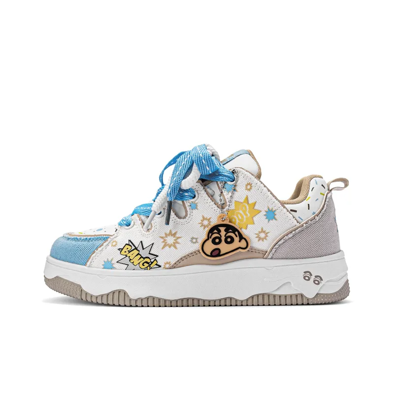 Crayon Shinchan Lightweight Breathable Height Increasing Low Top Skateboard Shoes Unisex-64
