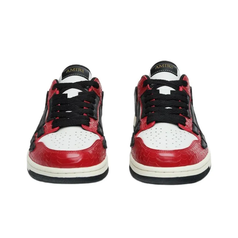AMIRI Skel Top Low Top Skateboard Shoes Men's Red-4