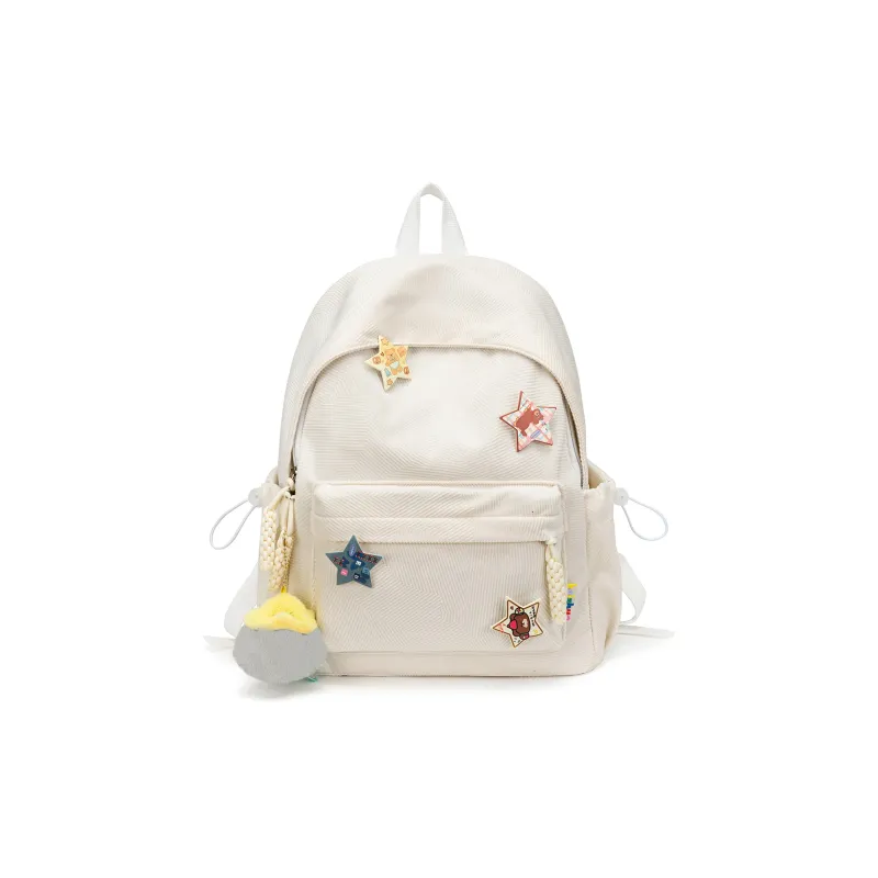 UNITE STAR Corduroy Backpack Medium Size Women's Red/Custard/Blue Green/Pink/Ecru-13
