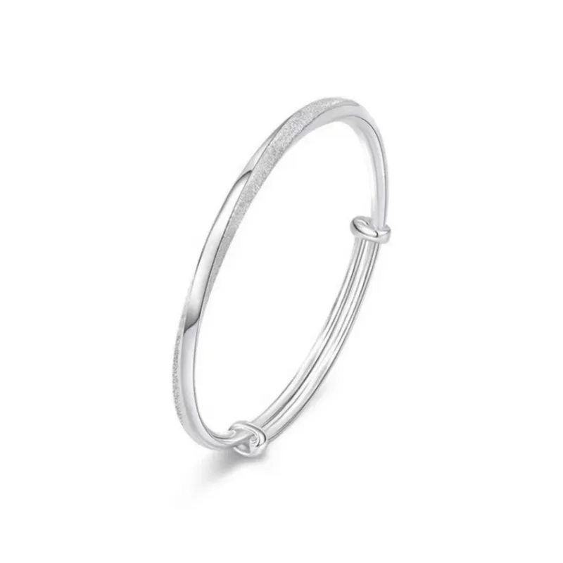 Hui Xuan Charm 999 Fine Silver Bangles Women's-0