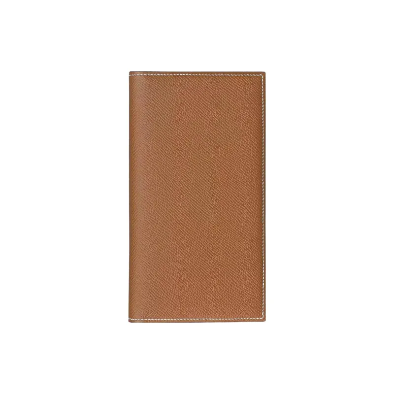HERMES MC2 Epsom Calfskin Card Holder Wallet Unisex 37 GOLD Gold-0