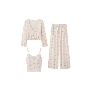 Lanza Pajama Set Women's Pink Butterfly