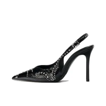 ZARA Slim Heel High Heels 10cm Women's Black