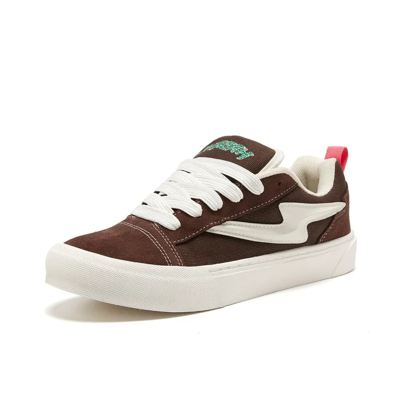 TINMUU Tianmu Puffy Shoes Low Top Skateboard Shoes Unisex Maple Leaf Red-1