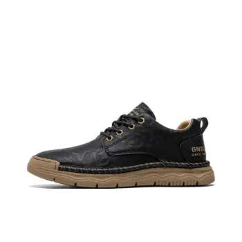 G.N.SHIJIA Black Gold Ox Collection Lightweight Anti Slip Low Top Casual Shoes Men's