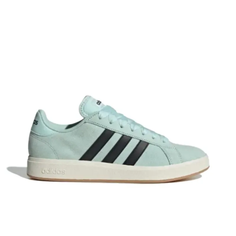 Adidas Grand Court Base 00s Anti Slip Wear Resistant Low Top Skateboard Shoes Unisex Green Black White-1