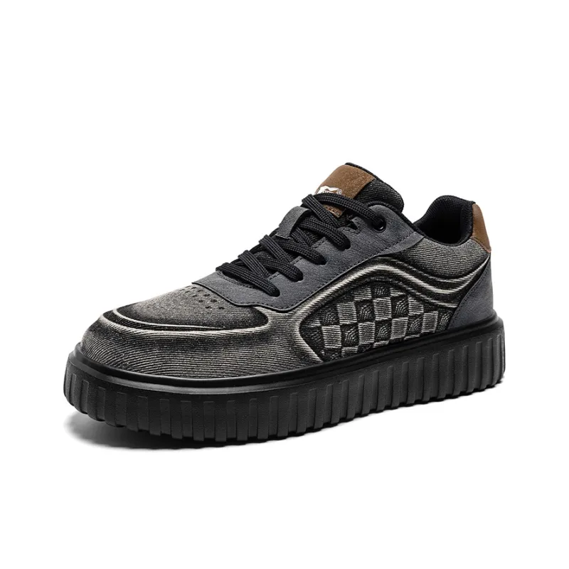 G.N.SHIJIA Lightweight Breathable Height Increasing Low Top Skateboard Shoes Men's-1