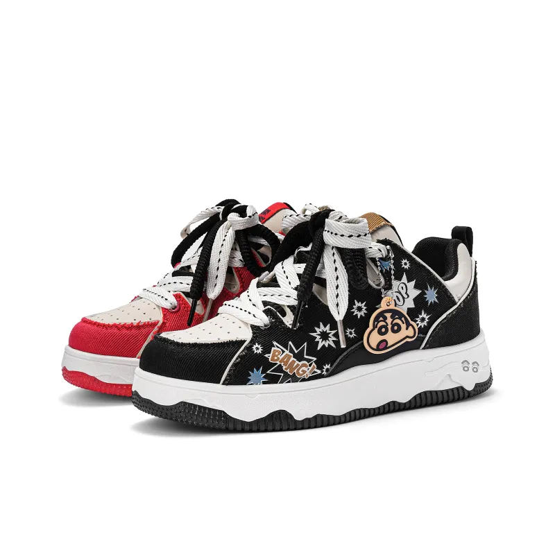 Crayon Shinchan Lightweight Breathable Height Increasing Low Top Skateboard Shoes Unisex-60