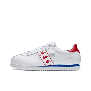 Kappa Back to Back Thermal Slip Resistant Low Top Skateboard Shoes Unisex Classic White Cherry Red