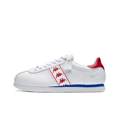 Kappa Back to Back Thermal Slip Resistant Low Top Skateboard Shoes Unisex Classic White Cherry Red