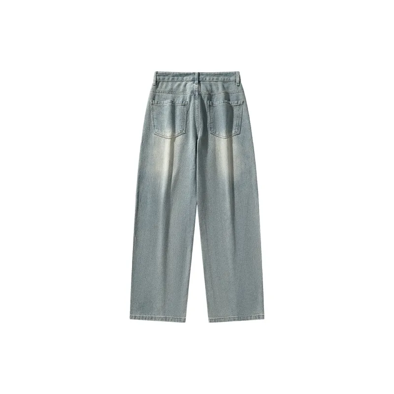 K bird Jeans Unisex Vintage Blue-1