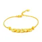 S999 Fine Silver-Crushed Ice Five Emperors' Coins Bracelet
