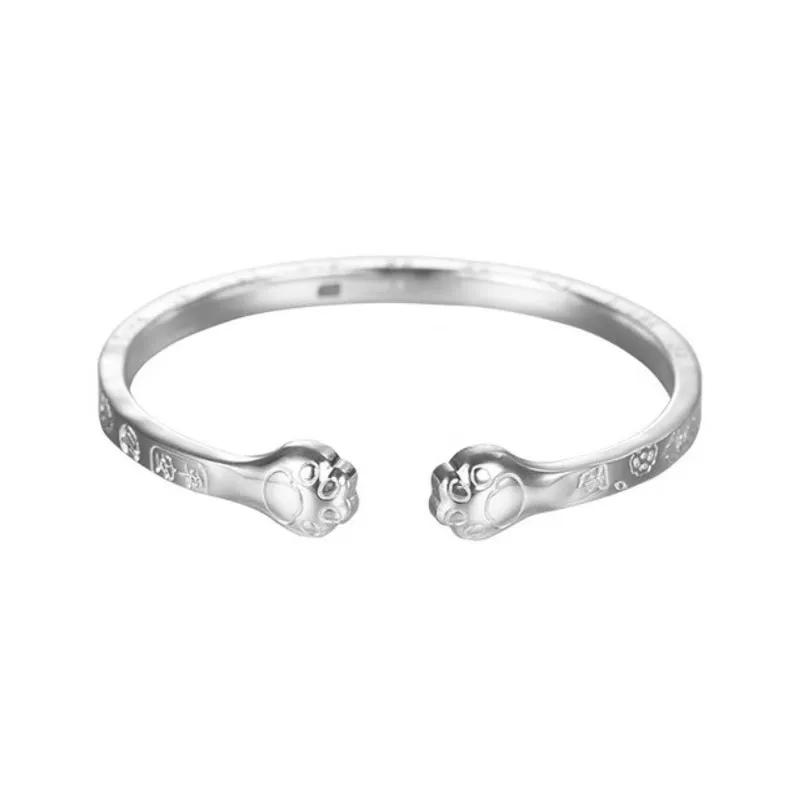 Hui Xuan Charm 999 Fine Silver Bangles Women's-0